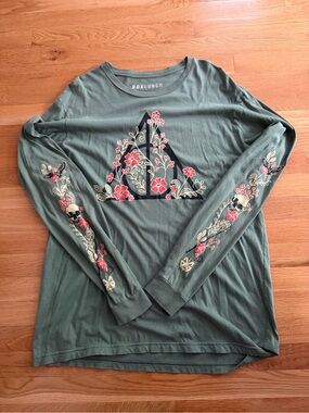 Harry Potter Deathly Hallows Long Sleeve T-Shirt - BoxLunch Exclusive - Size L
